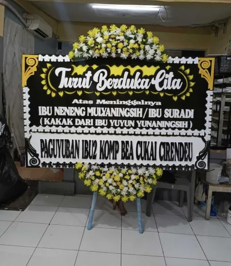 Papan Bunga Duka Gereja Katedral Jakarta