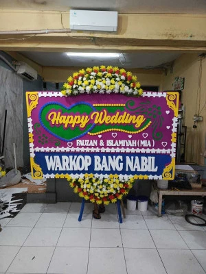 Papan Bunga di Gereja Katedral Jakarta
