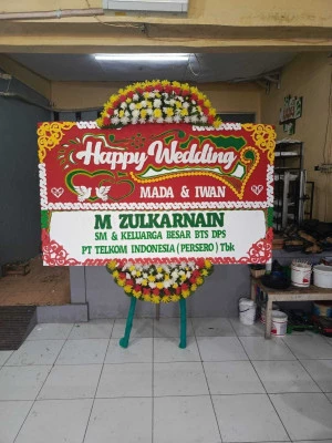Papan Bunga di Gereja Katedral Jakarta