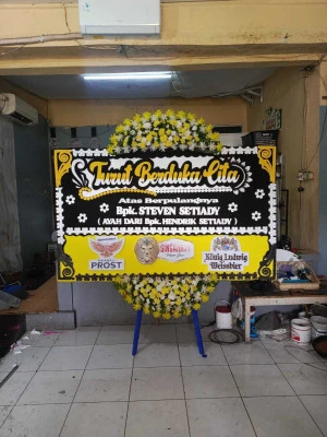 Papan Bunga di Gereja Katedral Jakarta