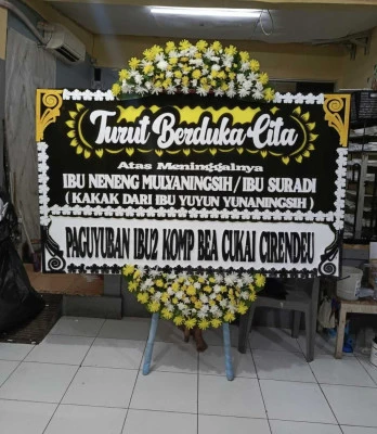Papan Bunga di Gereja Katedral Jakarta